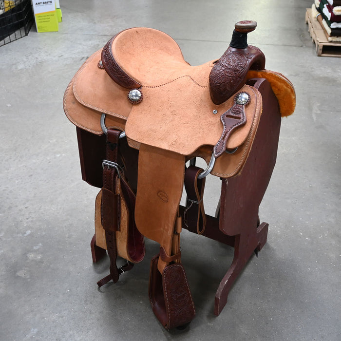 15" TESKEY'S TEAM ROPING SADDLE Saddles - New Teskey's Saddlery