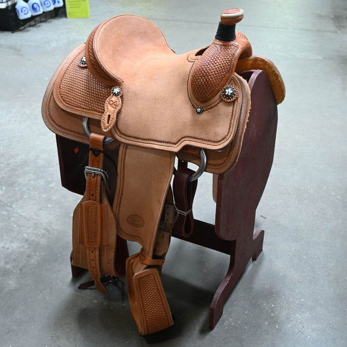 13.5" PATRICK SMITH TEAM ROPING SADDLE Saddles - New Patrick Smith