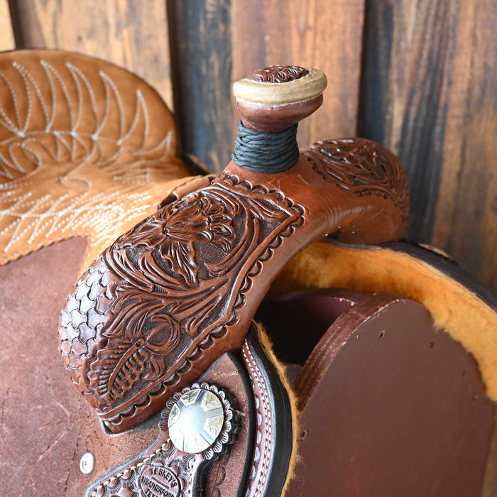 14" TESKEY'S CALF ROPING SADDLE