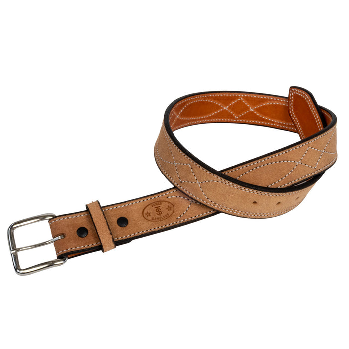 Texas Saddlery Men's Natural Roughout Gunfighter Belt MEN - Accessories - Belts & Suspenders Texas Saddlery