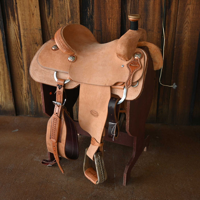 15" TESKEY'S TEAM ROPING SADDLE