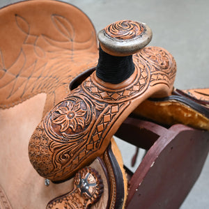 12" TESKEY'S YOUTH ROPING SADDLE Saddles - New Teskey's Saddlery