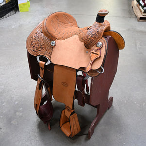 13.5" TESKEY'S TEAM ROPING SADDLE Saddles - New Teskey's Saddlery