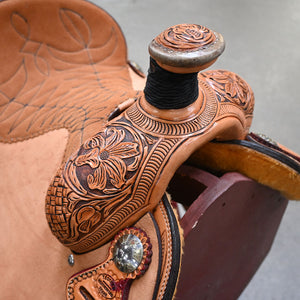 13.5" TESKEY'S TEAM ROPING SADDLE Saddles - New Teskey's Saddlery