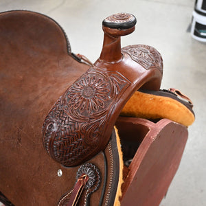 14" TESKEY'S PRO CUTTER RANCH CUTTER SADDLE