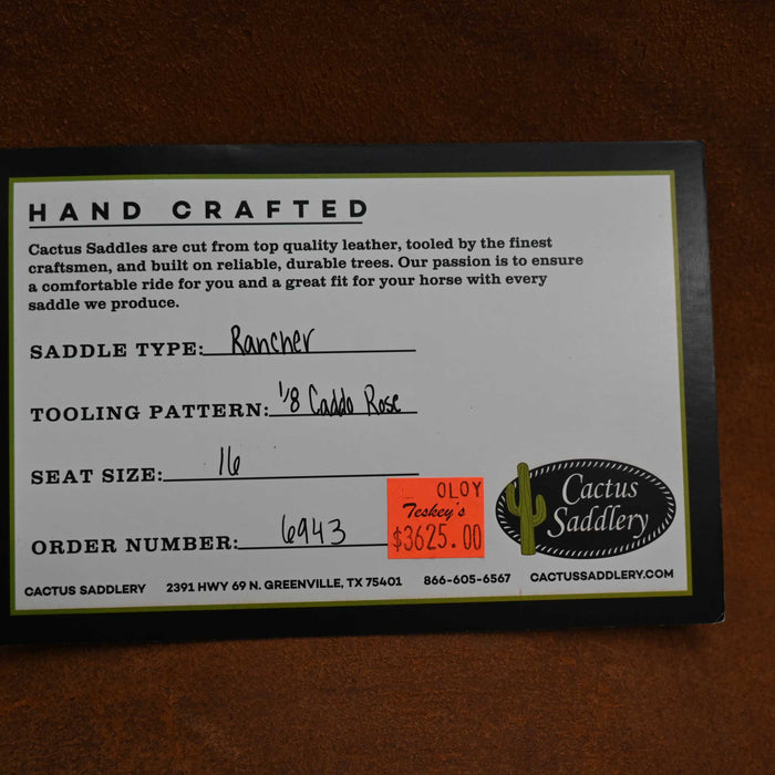 16" CACTUS RANCH SADDLE