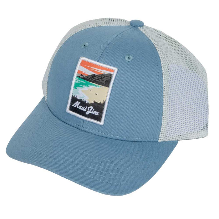 Maui Jim Aloha Trucker Cap - Beach Patch HATS - BASEBALL CAPS Maui Jim Sunglasses