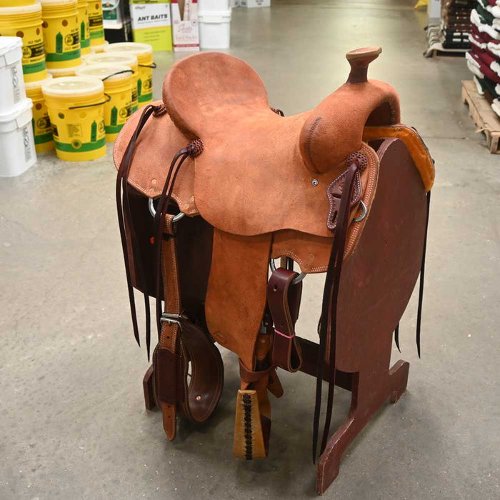 15.5" TESKEY'S STRIP DOWN RANCH SADDLE Saddles - New Teskey's Saddlery
