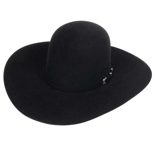 American 10X Black 4 1/2" Open Crown Felt Hat HATS - FELT HATS American Hat Co.