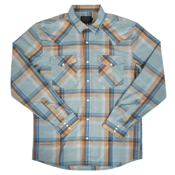 Pendleton Men's Frontier Plaid Pearl Snap Shirt MEN - Clothing - Shirts - Long Sleeve Pendleton