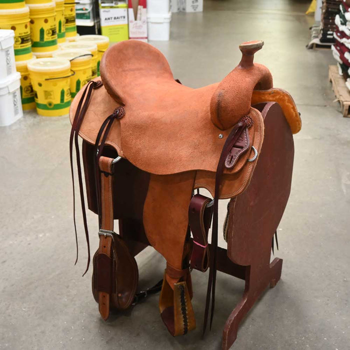 16.5" TESKEY'S STRIP DOWN RANCH SADDLE Saddles - New Teskey's Saddlery