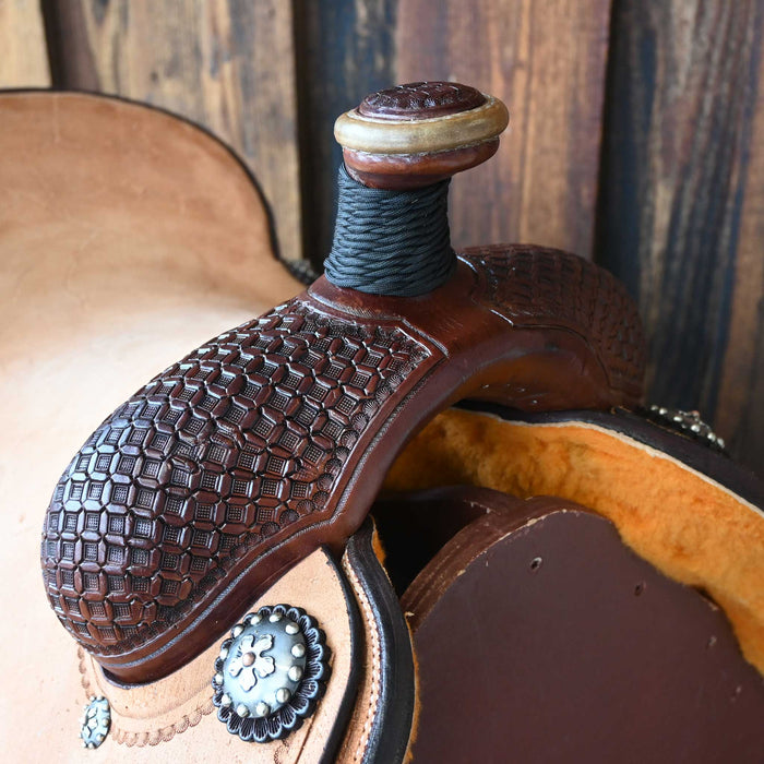 15.5 PATRICK SMITH TEAM ROPING SADDLE