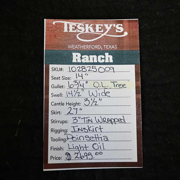 14" TESKEY'S RANCH SADDLE