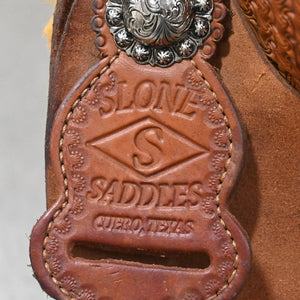 14" USED SLONE ROPING SADDLE