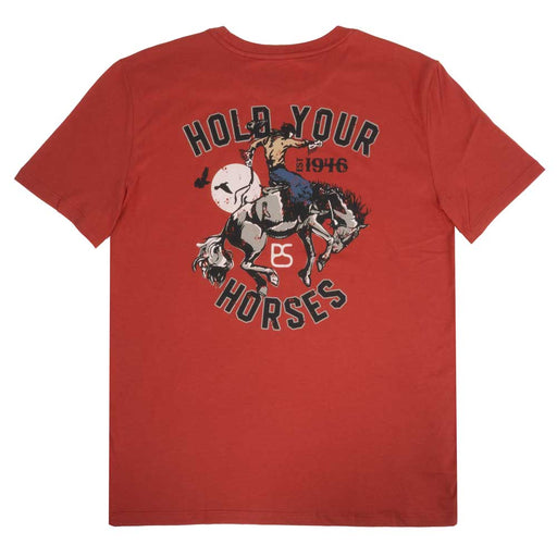 Panhandle Slim Men's Bucking Bronc Graphic Tee - Rust MEN - Clothing - T-Shirts & Tanks Panhandle