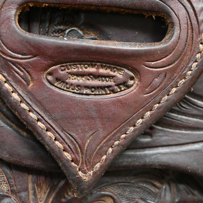 15.5" USED JEFF SMITH RANCH CUTTER SADDLE