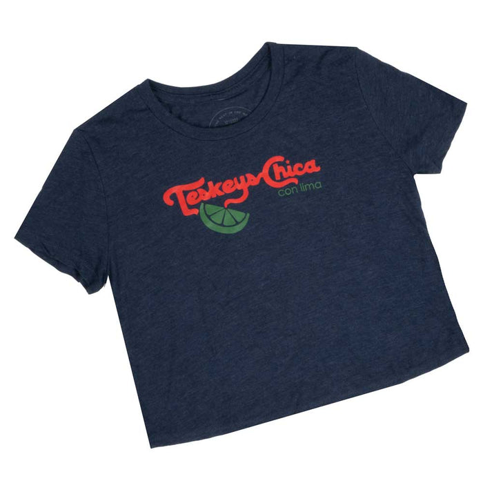 Teskey's Chica Flowy Crop Tee - Heather Navy TESKEY'S GEAR - SS T-Shirts Teskey's