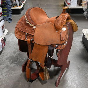 14" USED TESKEY'S ROPING SADDLE