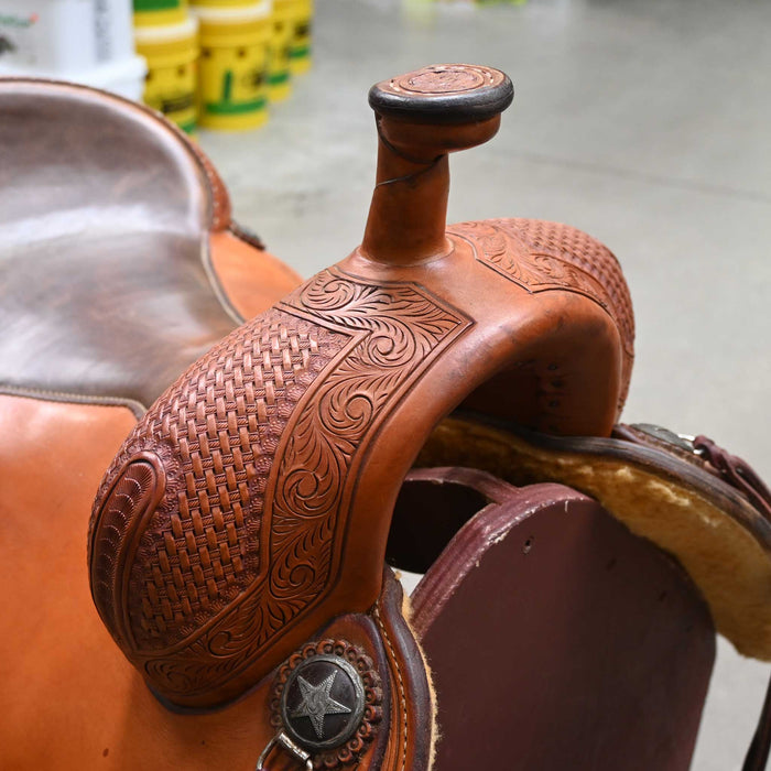 16.5" USED MARTIN RANCH CUTTER SADDLE