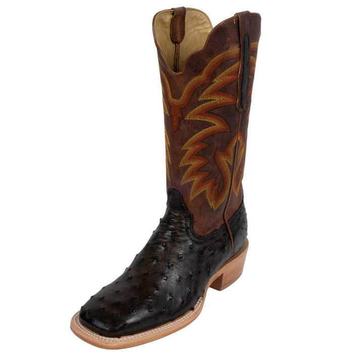 R. Watson Men's Nicotine Full Quill Ostrich Boot MEN - Footwear - Western Boots R Watson