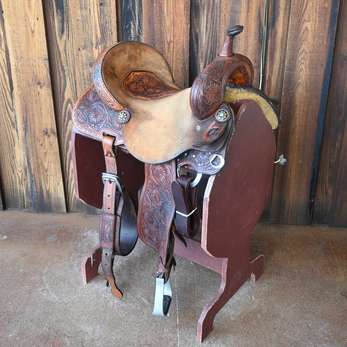 15" USED JEFF SMITH C3 BARREL SADDLE Saddles - Used Jeff Smith