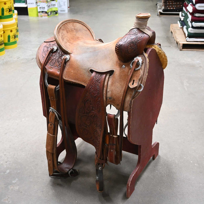 16" USED ROBERT TESKEY RANCH SADDLE