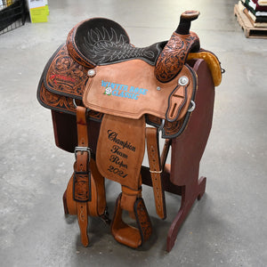 15" USED CORRIENTE TEAM ROPING SADDLE