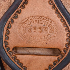 15" USED CORRIENTE TEAM ROPING SADDLE