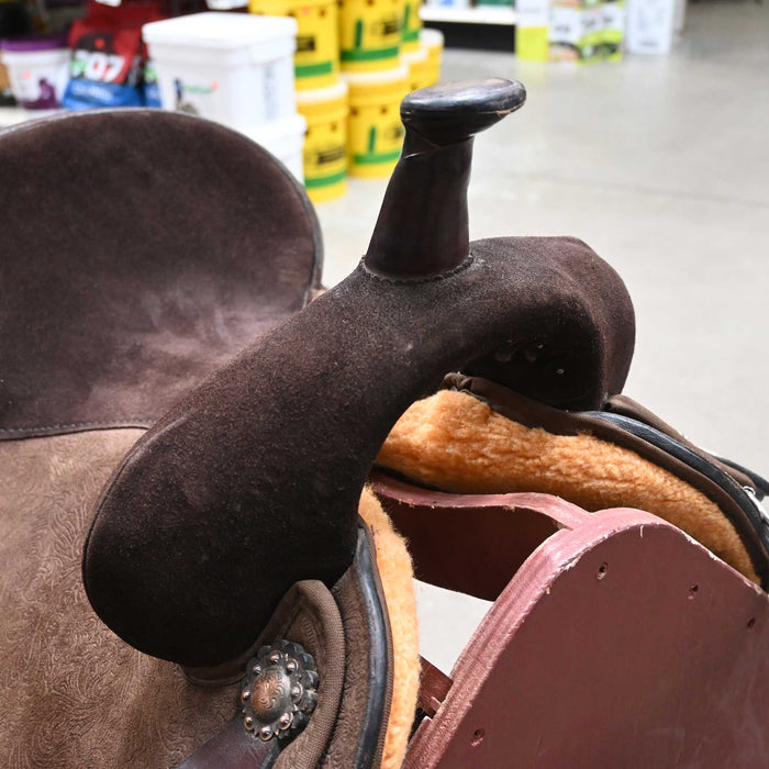 14.5" USED CIRCLE Y BARREL SADDLE