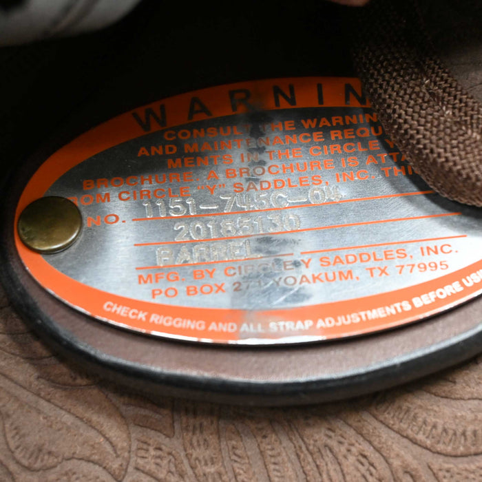 14.5" USED CIRCLE Y BARREL SADDLE