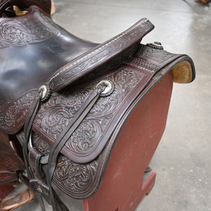 16" USED JEFF SMITH RANCH CUTTER SADDLE