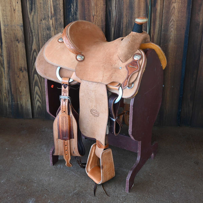 14" TESKEY'S TEAM ROPING SADDLE Saddles - New Teskey's Saddlery