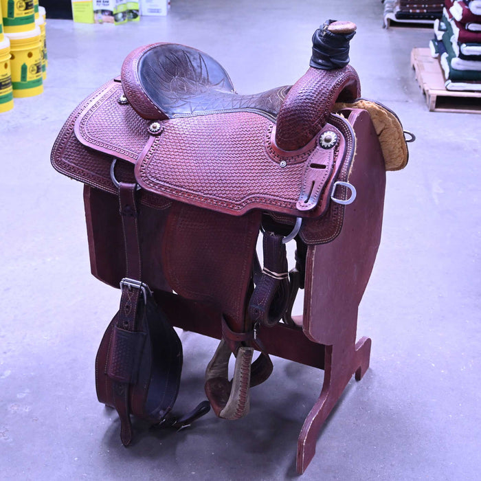 15.5" USED CORRIENTE TEAM ROPING SADDLE