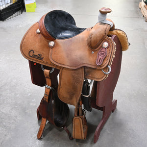 14.5" USED COATS ROPING SADDLE Saddles - Used Coats Saddlery