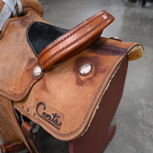 14.5" USED COATS ROPING SADDLE Saddles - Used Coats Saddlery