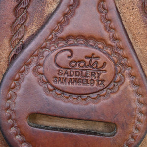 14.5" USED COATS ROPING SADDLE Saddles - Used Coats Saddlery