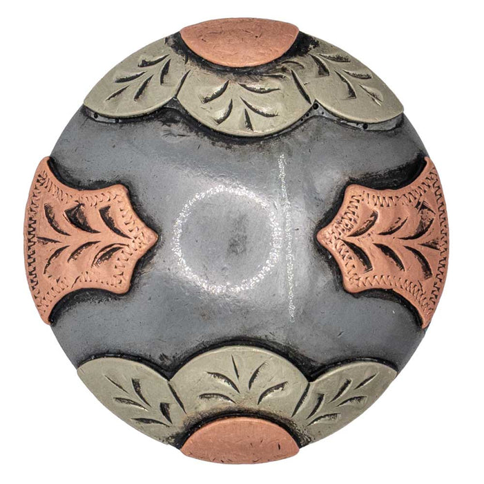 Autumn Prairie Bloom Screw Back Concho Tack - Conchos & Hardware MISC