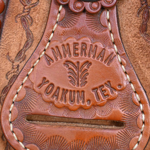 15.5" USED AMMERMAN ROPING SADDLE