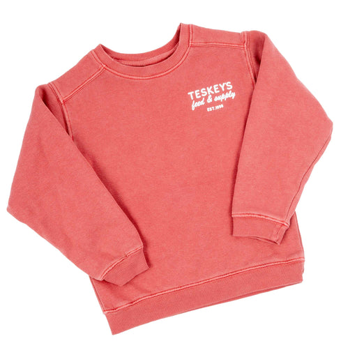 Teskey's Youth Feed & Supply Hereford Crewneck Sweatshirt - Red TESKEY'S GEAR - Youth Hoodies Teskey's