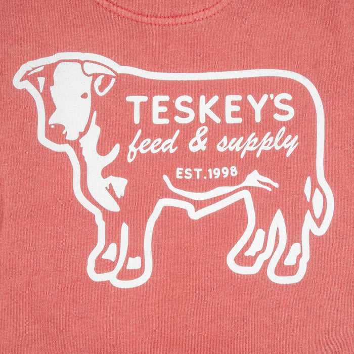 Teskey's Youth Feed & Supply Hereford Crewneck Sweatshirt - Red TESKEY'S GEAR - Youth Hoodies Teskey's