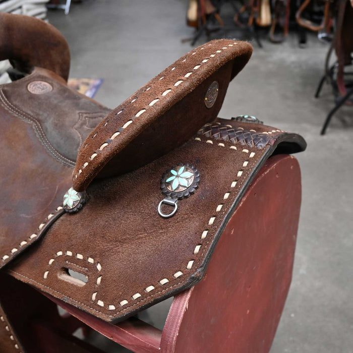 14.5" USED DOUBLE J POZZI PRO BARREL SADDLE