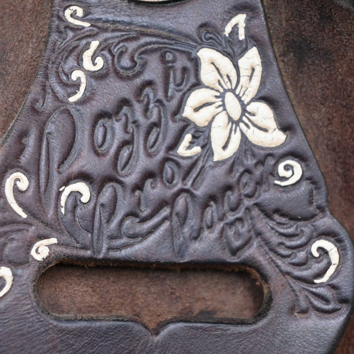 14.5" USED DOUBLE J POZZI PRO BARREL SADDLE