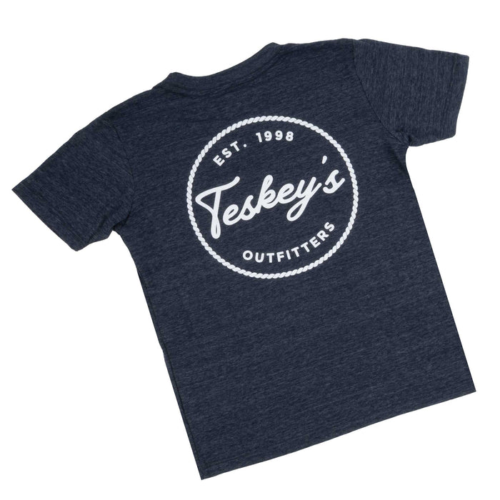 Teskey's Youth Outfitter Rope Circle Tee - Navy TESKEY'S GEAR - Youth SS Shirts Teskey's