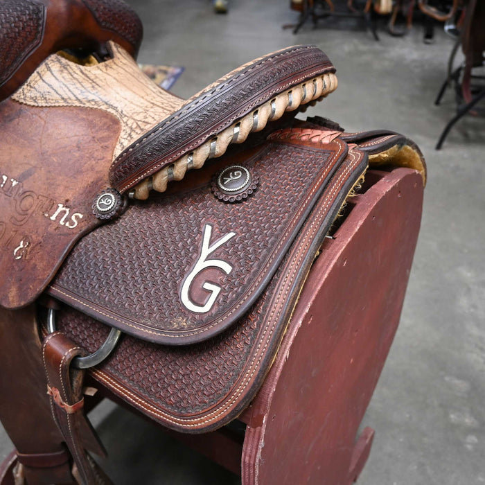 12" USED SCOTT THOMAS TEAM ROPING SADDLE