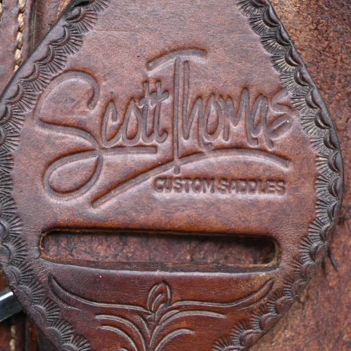 12" USED SCOTT THOMAS TEAM ROPING SADDLE