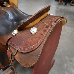 14.5" USED ROO HIDE BARREL SADDLE
