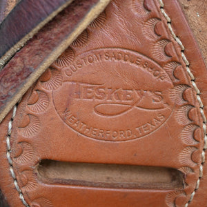 16" USED TESKEY'S RANCH SADDLE
