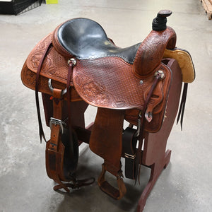 17" USED JEFF SMITH RANCH CUTTER SADDLE