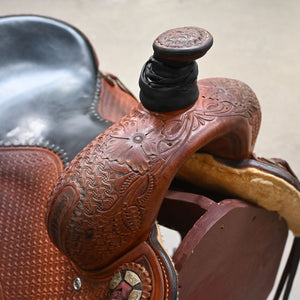 17" USED JEFF SMITH RANCH CUTTER SADDLE
