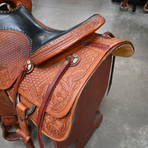 17" USED JEFF SMITH RANCH CUTTER SADDLE